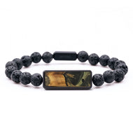 Lava Bead Wood Bracelet - Bryan (Green, 727361)