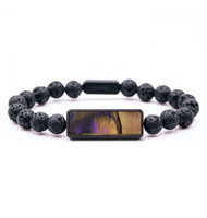 Lava Bead Wood Bracelet - Morgan (Purple, 727378)