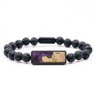 Lava Bead Wood Bracelet - Harlow (Static, 727384)