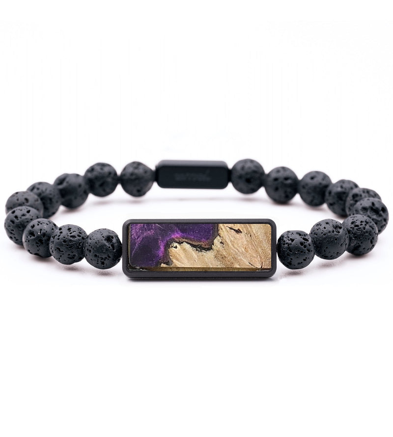 Lava Bead Wood Bracelet - Harlow (Static, 727384)