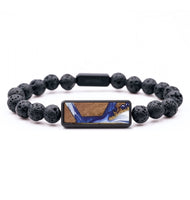 Lava Bead Wood Bracelet - Jean (Pattern, 727386)