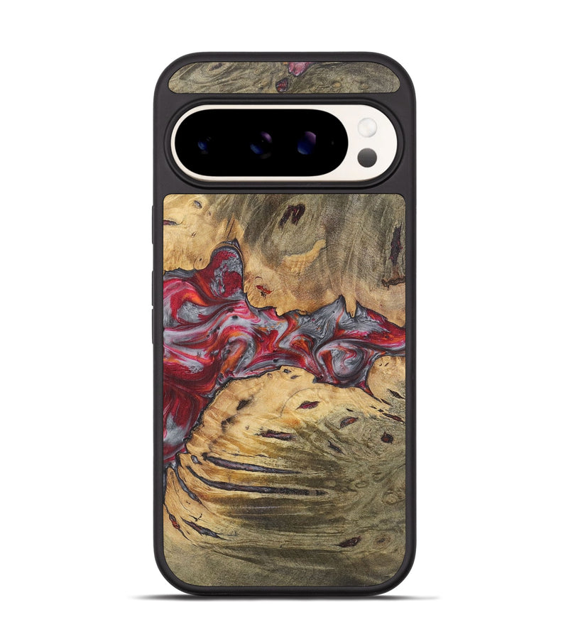 Pixel 9 Pro Wood Phone Case - Gokul (Red, 727393)