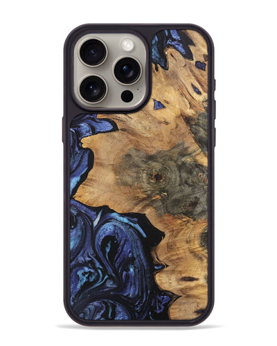 iPhone 15 Pro Max Wood Phone Case - Joli (Blue, 727400)