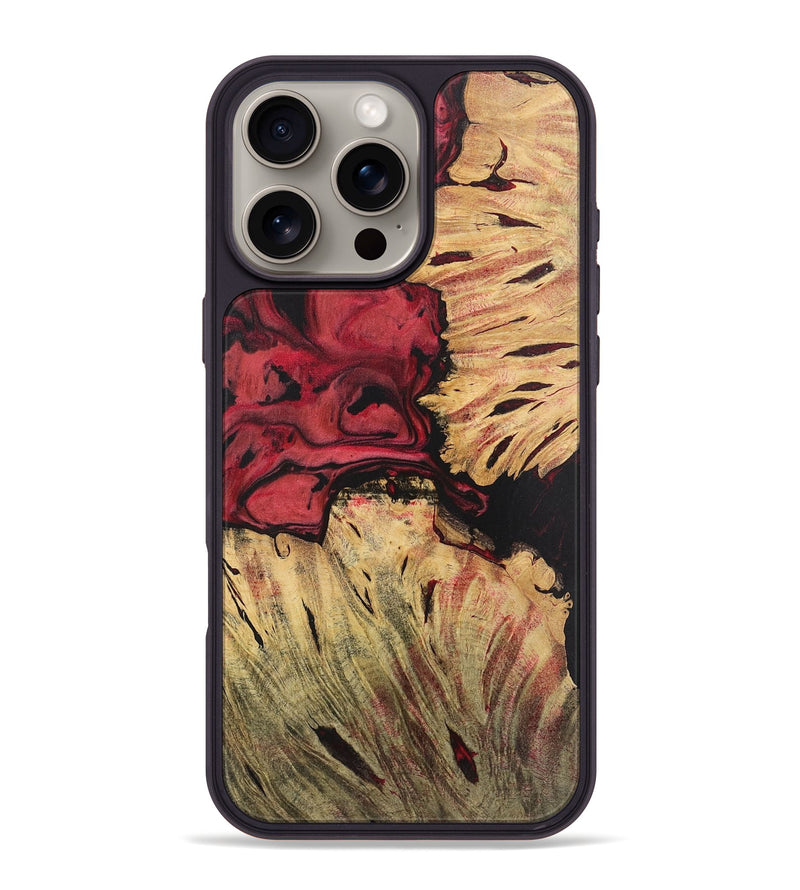 iPhone 16 Pro Max Wood Phone Case - Talon (Red, 727404)