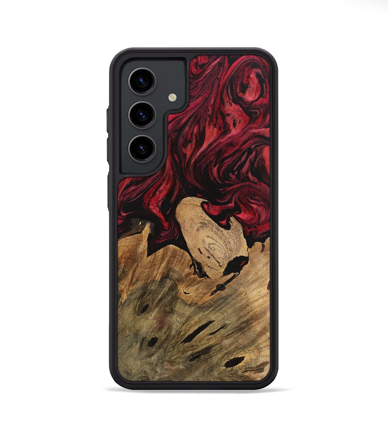 Galaxy S24 Wood Phone Case - Blinni (Red, 727408)