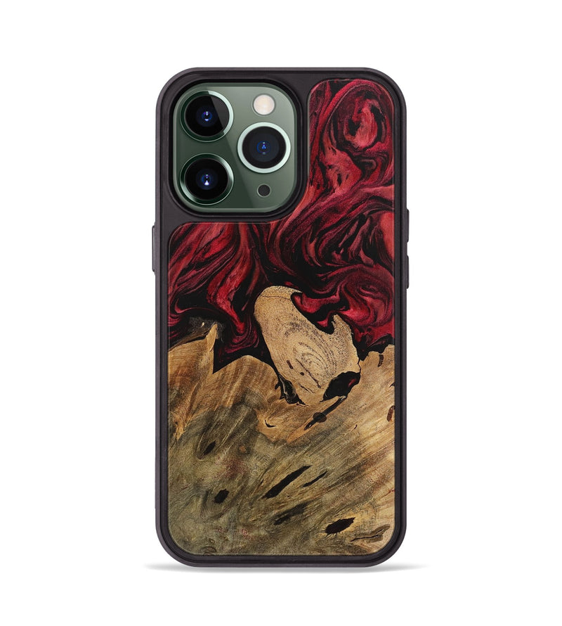 iPhone 13 Pro Wood Phone Case - Blinni (Red, 727408)