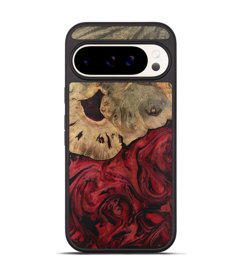 Pixel 9 Pro Wood Phone Case - Zaid (Red, 727411)