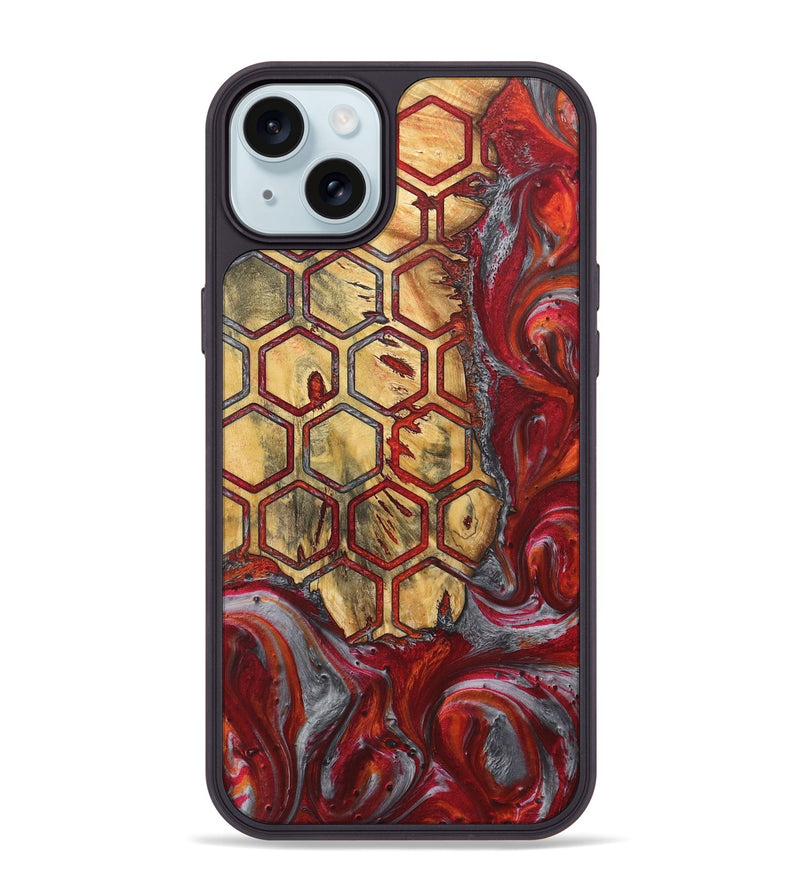 iPhone 15 Plus Wood Phone Case - Tarah (Pattern, 727425)