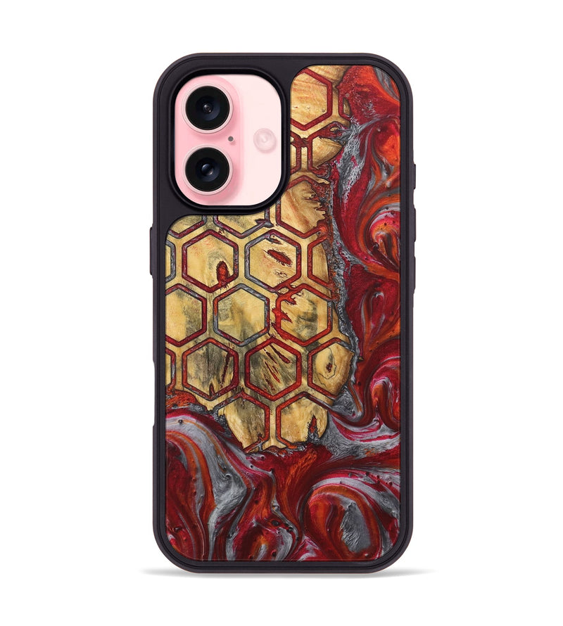 iPhone 16 Wood Phone Case - Tarah (Pattern, 727425)