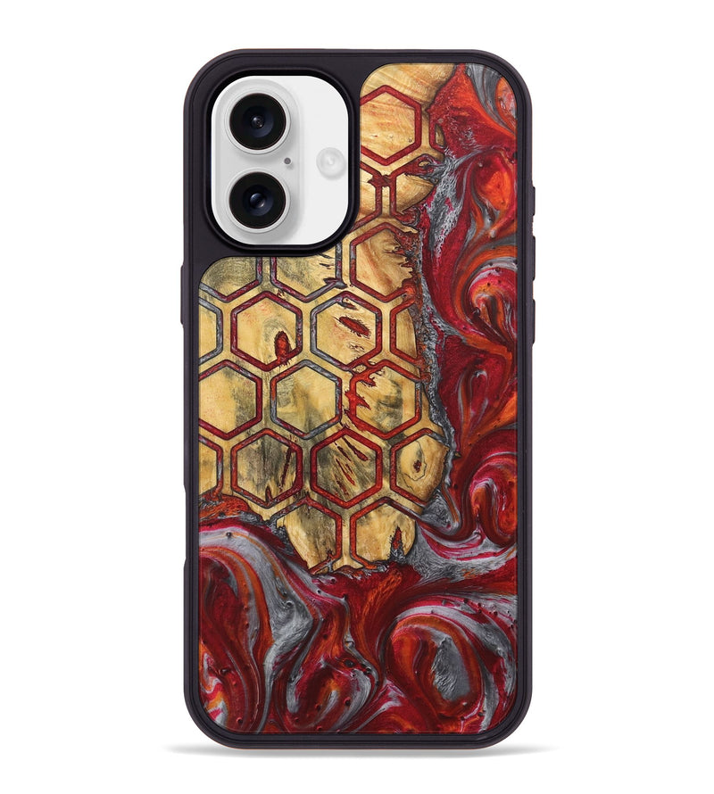 iPhone 16 Plus Wood Phone Case - Tarah (Pattern, 727425)