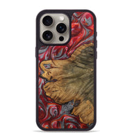 iPhone 15 Pro Max Wood Phone Case - Seji (Red, 727431)