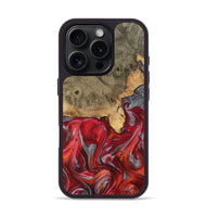 iPhone 16 Pro Wood Phone Case - Shaine (Red, 727437)