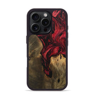 iPhone 16 Pro Wood Phone Case - Mathews (Red, 727439)