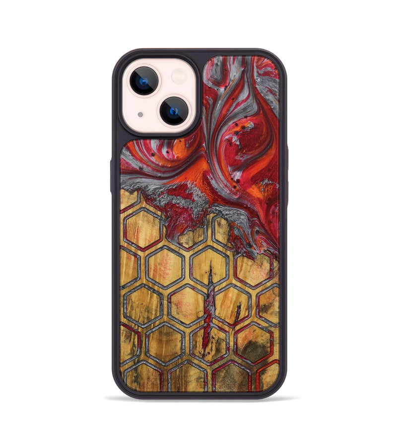 iPhone 14 Wood Phone Case - Mendel (Pattern, 727442)