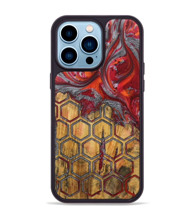 iPhone 14 Pro Max Wood Phone Case - Mendel (Pattern, 727442)