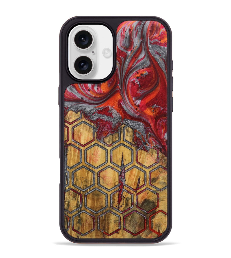 iPhone 16 Plus Wood Phone Case - Mendel (Pattern, 727442)