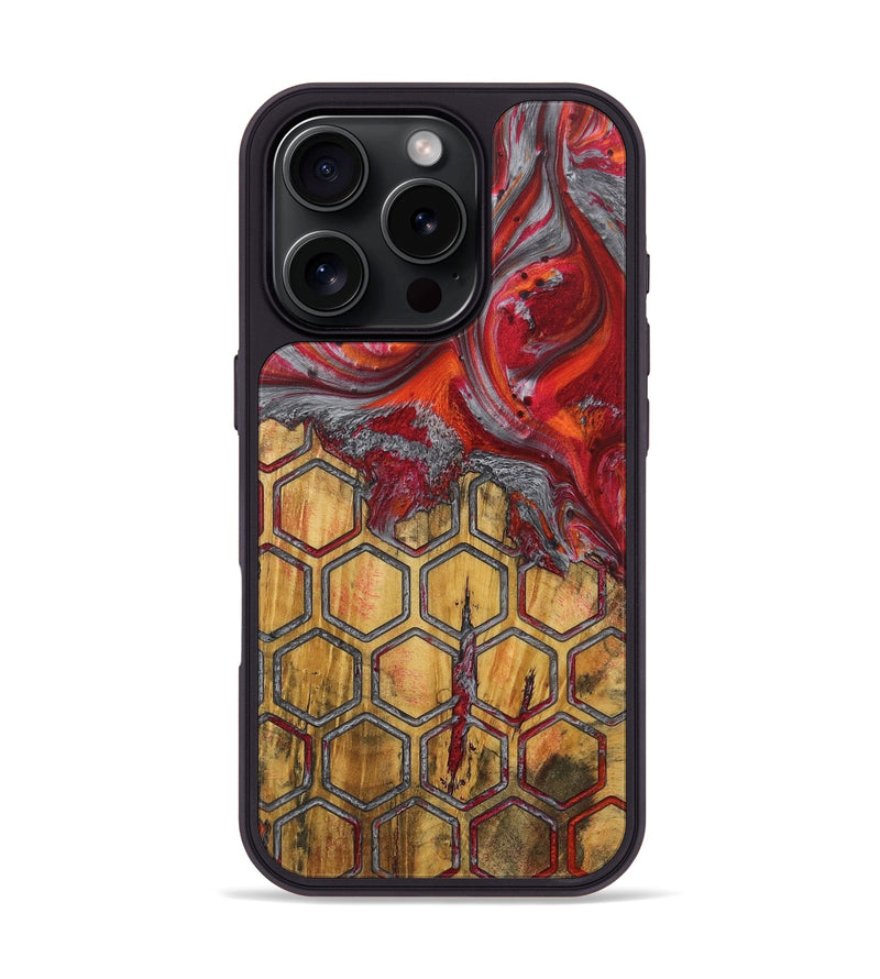 iPhone 16 Pro Wood Phone Case - Mendel (Pattern, 727442)