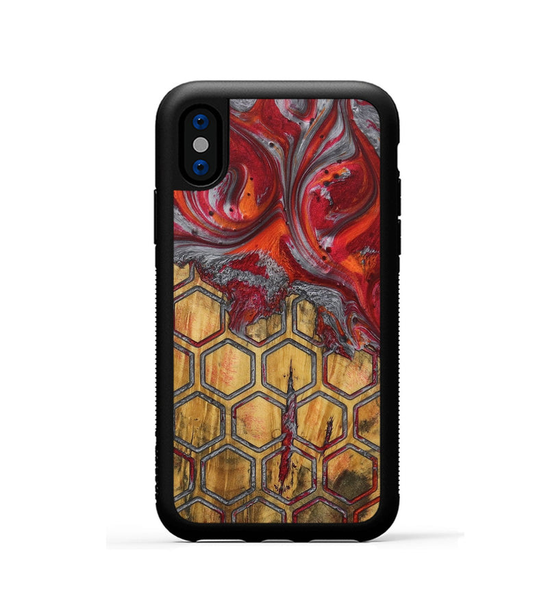 iPhone Xs Wood Phone Case - Mendel (Pattern, 727442)