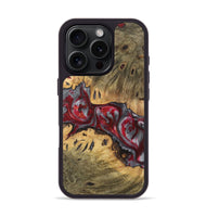 iPhone 16 Pro Wood Phone Case - Loesje (Red, 727443)