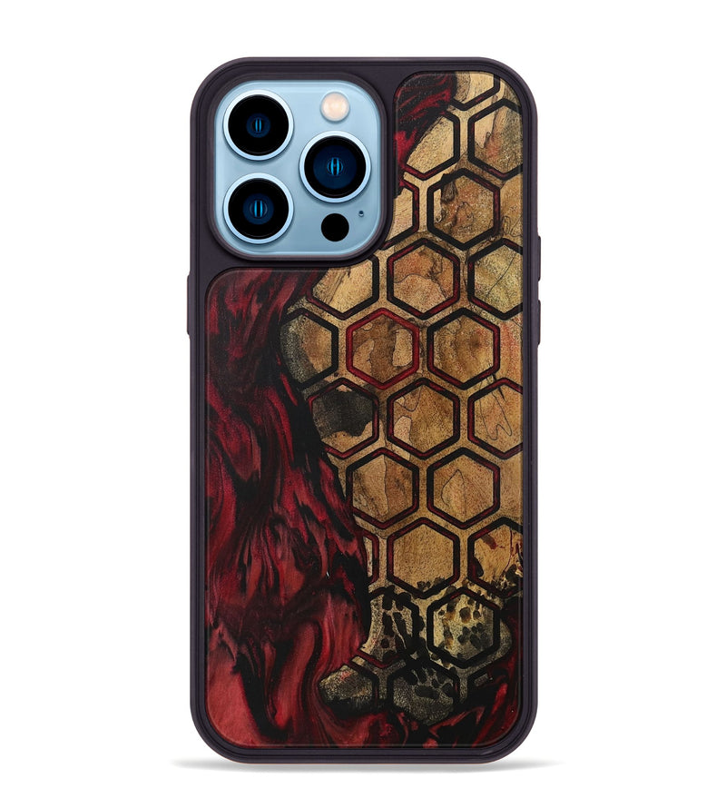 iPhone 14 Pro Max Wood Phone Case - Alvah (Pattern, 727445)