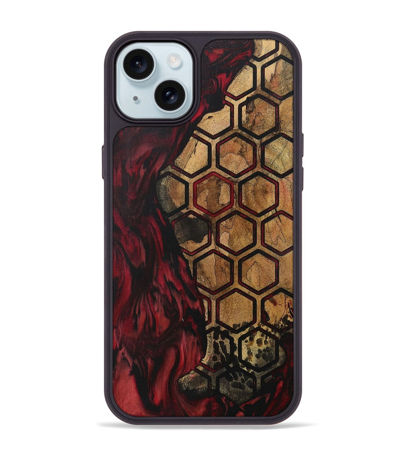 iPhone 15 Plus Wood Phone Case - Alvah (Pattern, 727445)