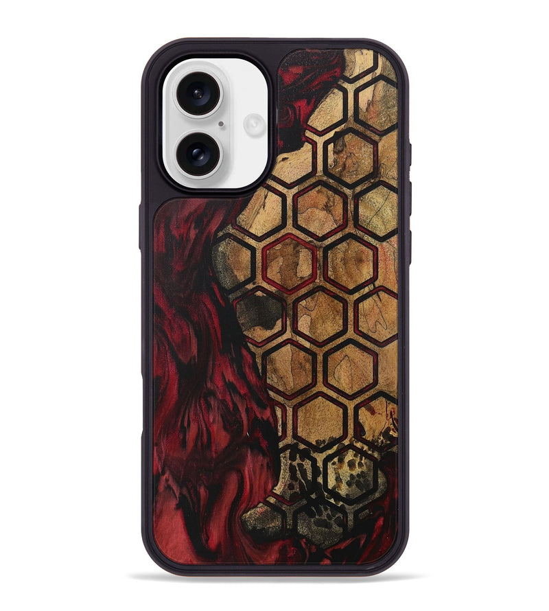 iPhone 16 Plus Wood Phone Case - Alvah (Pattern, 727445)