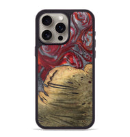 iPhone 15 Pro Max Wood Phone Case - Yancy (Red, 727446)