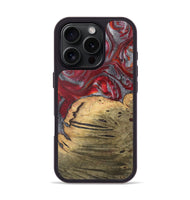 iPhone 16 Pro Wood Phone Case - Yancy (Red, 727446)