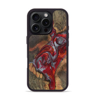 iPhone 16 Pro Wood Phone Case - Lauryn (Red, 727448)