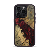 iPhone 16 Pro Wood Phone Case - Phylis (Red, 727450)