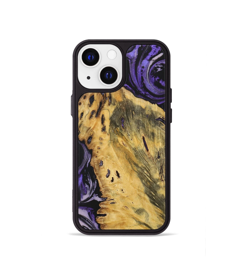 iPhone 13 mini Wood Phone Case - Phyliss (Purple, 727469)