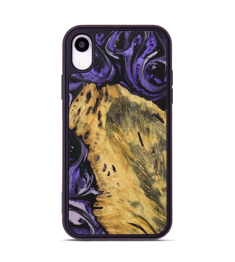 iPhone Xr Wood Phone Case - Phyliss (Purple, 727469)