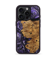 iPhone 16 Pro Wood Phone Case - Kinman (Purple, 727475)