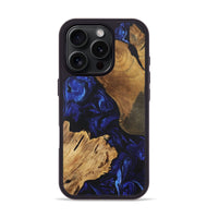 iPhone 16 Pro Wood Phone Case - Daijah (Blue, 727492)