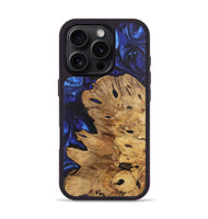 iPhone 16 Pro Wood Phone Case - Andi (Blue, 727493)