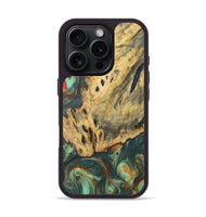 iPhone 16 Pro Wood Phone Case - Gracie (Green, 727504)