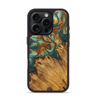 iPhone 16 Pro Wood Phone Case - Hazel (Green, 727506)