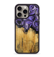 iPhone 15 Pro Max Wood Phone Case - Kennedi (Purple, 727515)