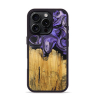 iPhone 16 Pro Wood Phone Case - Kennedi (Purple, 727515)