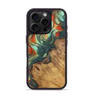 iPhone 16 Pro Wood Phone Case - Serge (Green, 727516)