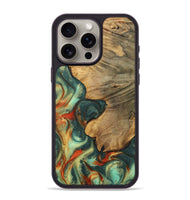 iPhone 15 Pro Max Wood Phone Case - Honey (Green, 727518)