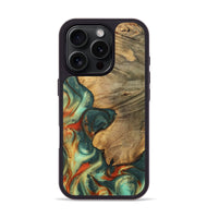 iPhone 16 Pro Wood Phone Case - Honey (Green, 727518)