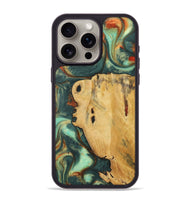 iPhone 15 Pro Max Wood Phone Case - Terra (Green, 727519)