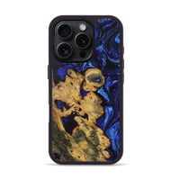 iPhone 16 Pro Wood Phone Case - Wilhelmina (Blue, 727521)