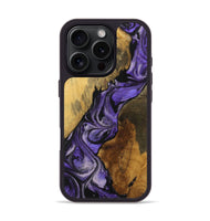 iPhone 16 Pro Wood Phone Case - Hesham (Purple, 727524)