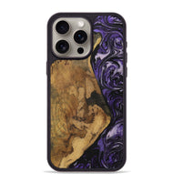 iPhone 15 Pro Max Wood Phone Case - Harlen (Purple, 727525)