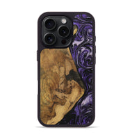 iPhone 16 Pro Wood Phone Case - Harlen (Purple, 727525)