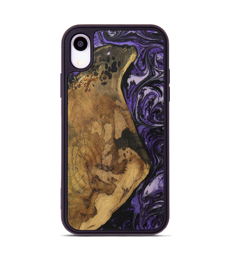 iPhone Xr Wood Phone Case - Harlen (Purple, 727525)