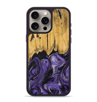 iPhone 15 Pro Max Wood Phone Case - Dequan (Purple, 727526)