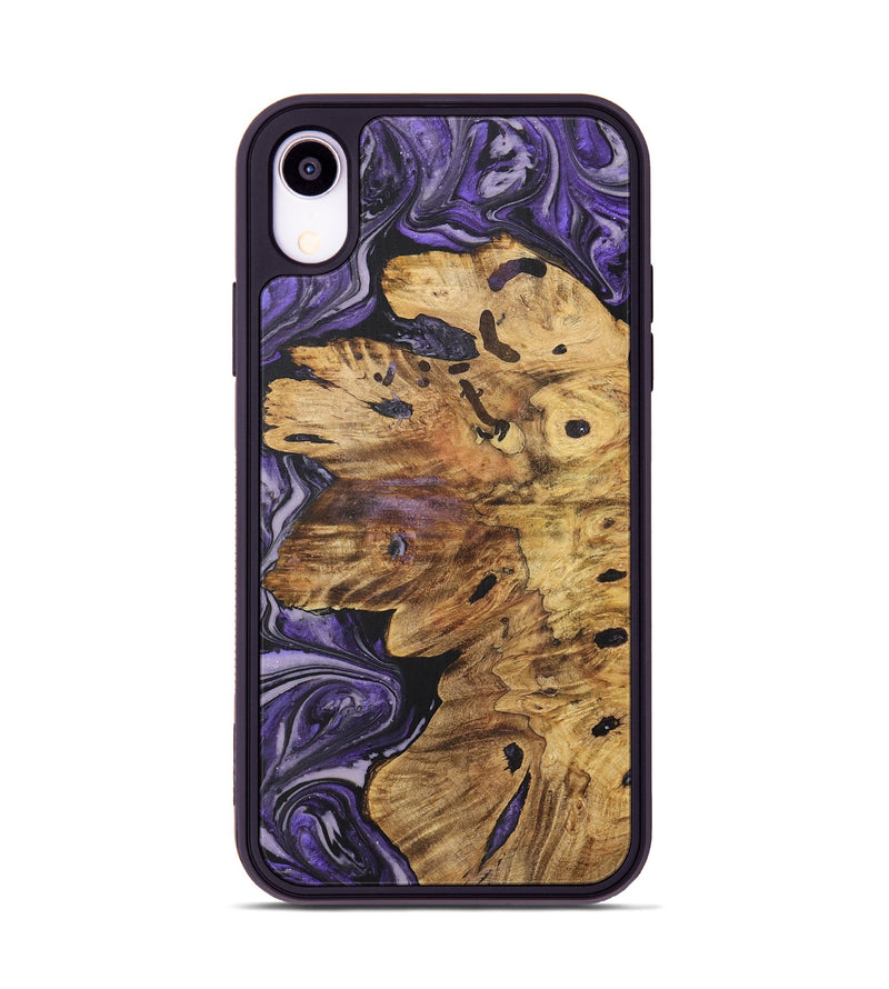 iPhone Xr Wood Phone Case - Maryanne (Purple, 727528)